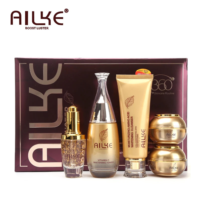 AILKE 24K Collagen Facial Whitening Set,