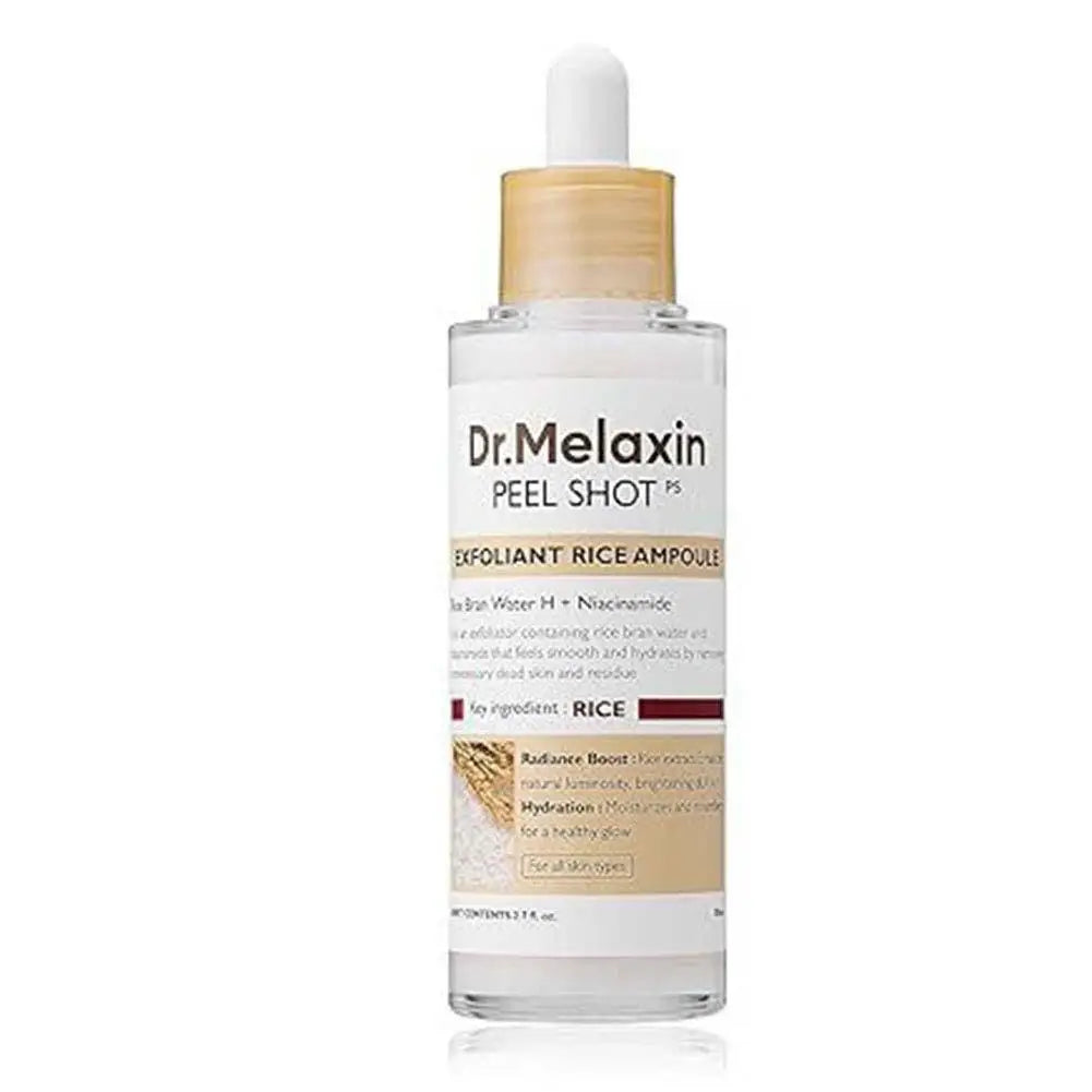 Dr. Melaxin Rice Exfoliating Serum & Facial Care Kit - Moisturizing Stick, Anti-Wrinkle Eye Cream Cleanser Skincare