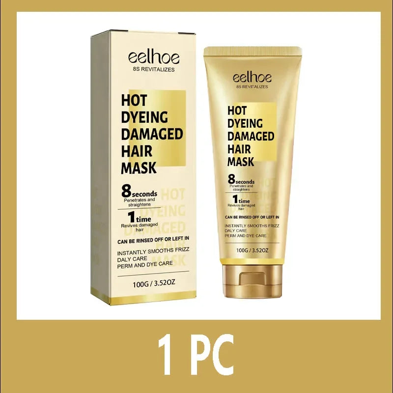 Keratin Hair Mask Professional Repair Damaged Dry Frizy Hair Anti Rolling 5s Magical Smooth Shiny Hair Care Moisturizing Cream