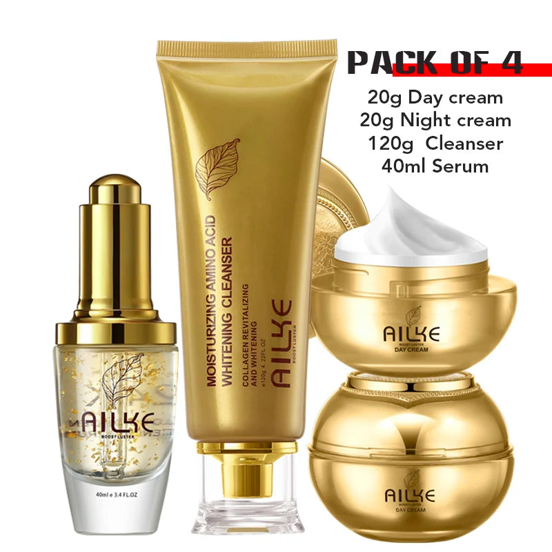 AILKE 24K Collagen Facial Whitening Set,