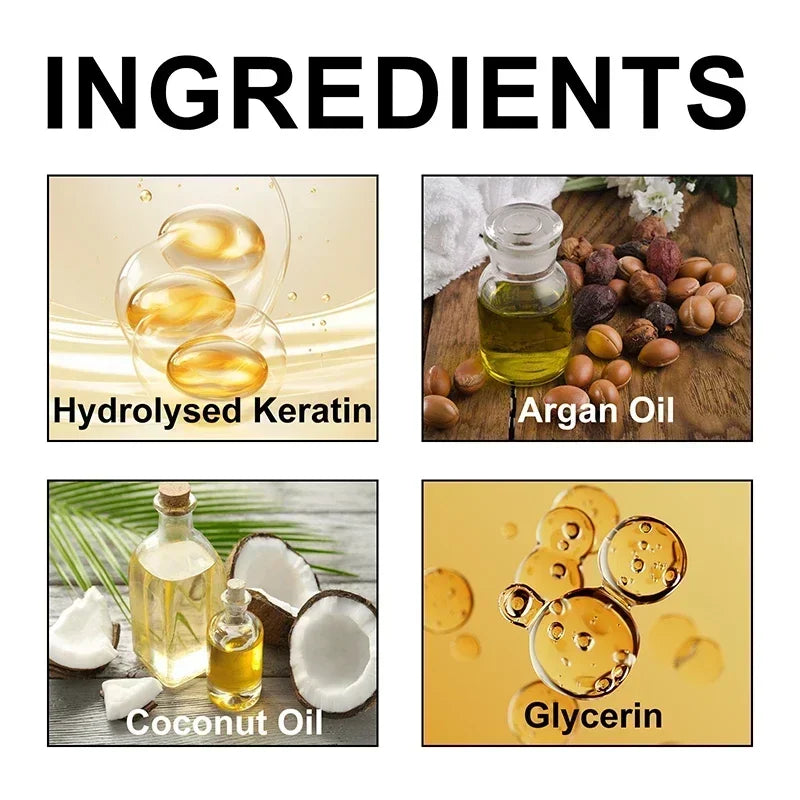 Keratin Hair Mask Professional Repair Damaged Dry Frizy Hair Anti Rolling 5s Magical Smooth Shiny Hair Care Moisturizing Cream