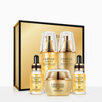 24K Gold Nicotinamide Skin Care Set Hyaluronic Acid Moisturizing Skin Face Cream Essence Toner Lotion Facial Exquisite Gift Box