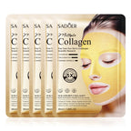 SADOER 24k Golden Collagen Facial Masks Anti Wrinkle Firming Moisturizing Anti-Aging Face Mask Beauty Facial Skin Care Products
